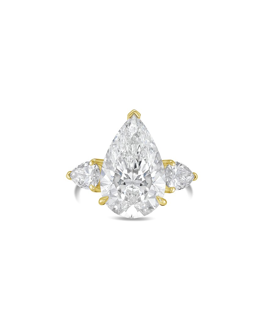 Diana M Lab Grown Diamonds 18k 13.50 Ct. Tw. Three-stone Ring In Gold