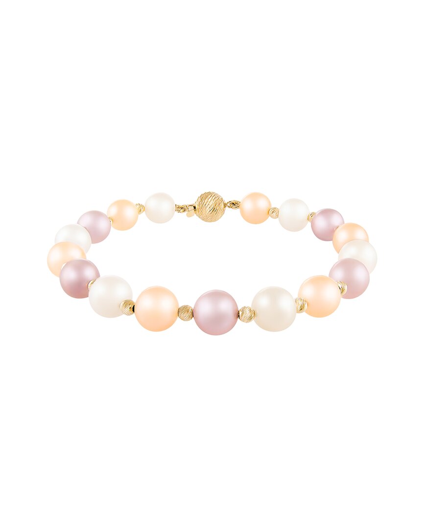 Splendid Pearls 14k 8-8.5mm Pearl Bracelet In Multi