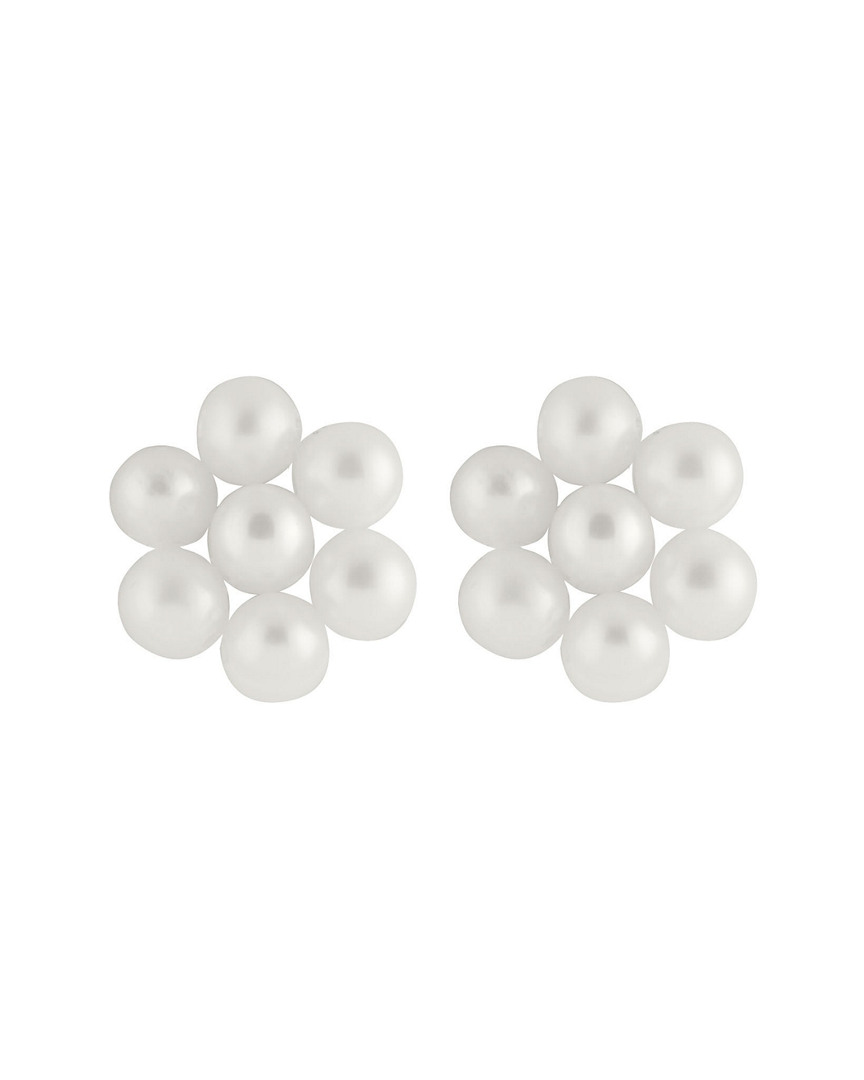 Splendid Pearls 14k 4-5mm Freshwater Pearl Earrings In White