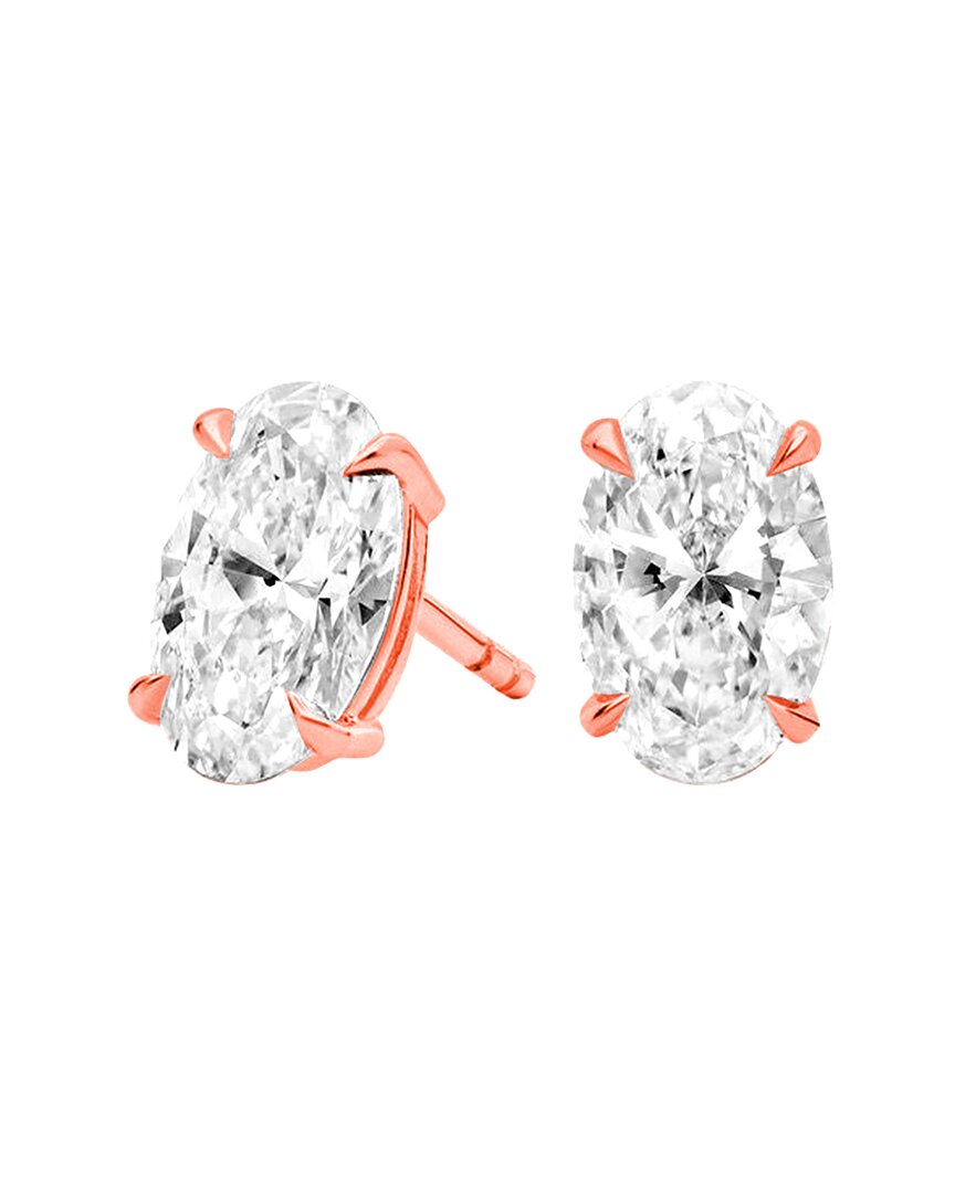 Lab Grown Diamonds Amairah 14k 2.00 Ct. Tw. Lab-grown Diamond Earrings In Metallic