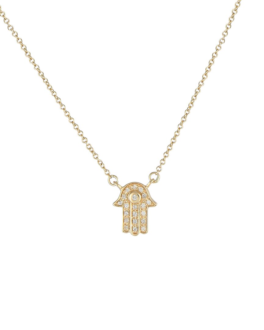 Diamond Select Cuts 14k 0.10 Ct. Tw. Diamond Necklace In Gold