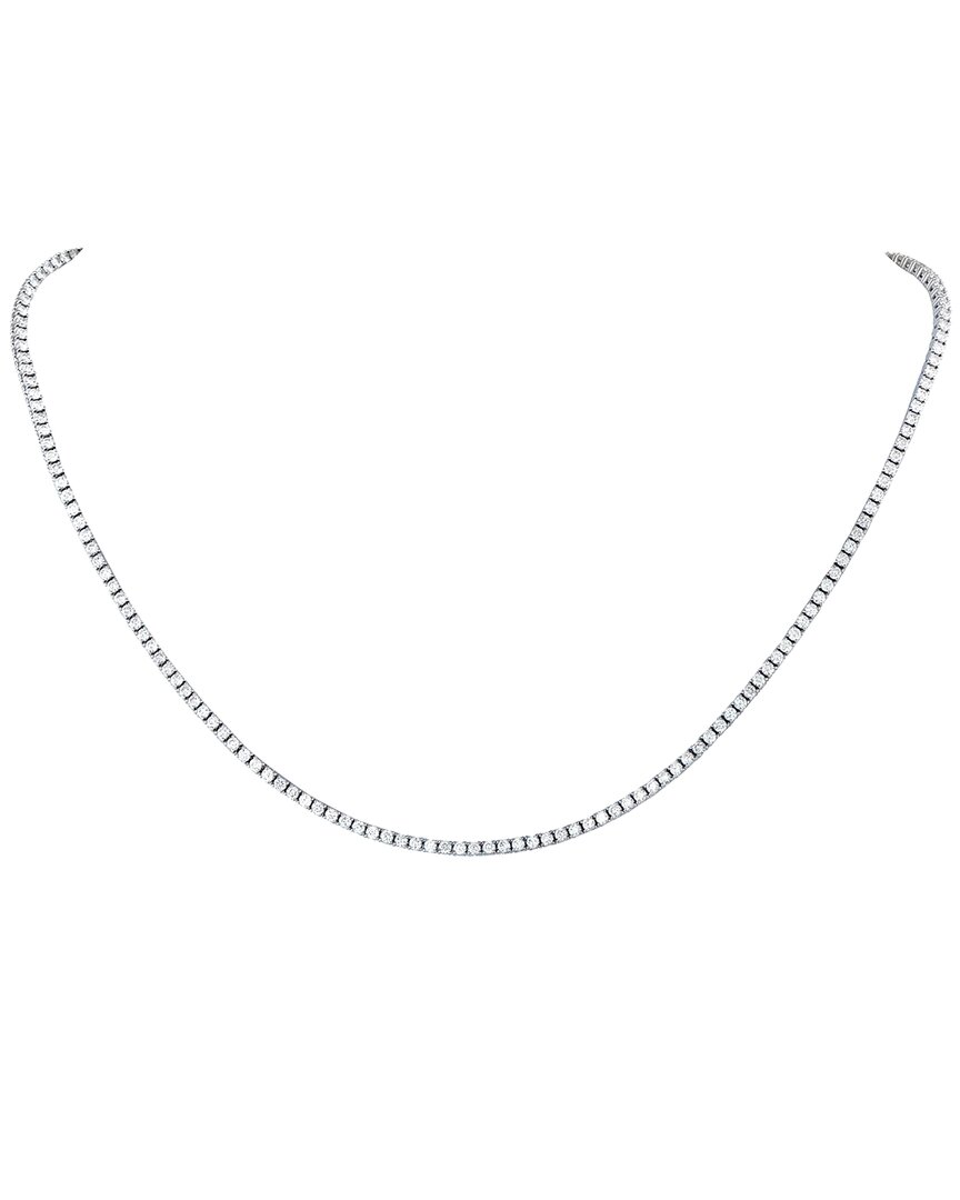Diamond Select Cuts 18k 5.39 Ct. Tw. Diamond Necklace In Metallic