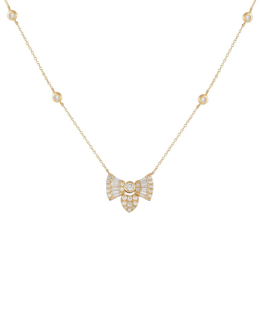 Diamond Select Cuts 14k 0.75 Ct. Tw. Diamond Necklace In Gold