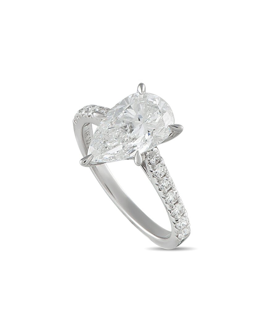 Lab Grown Diamonds 14k 3.36 Ct. Tw. Lab-grown Diamond Ring In Metallic