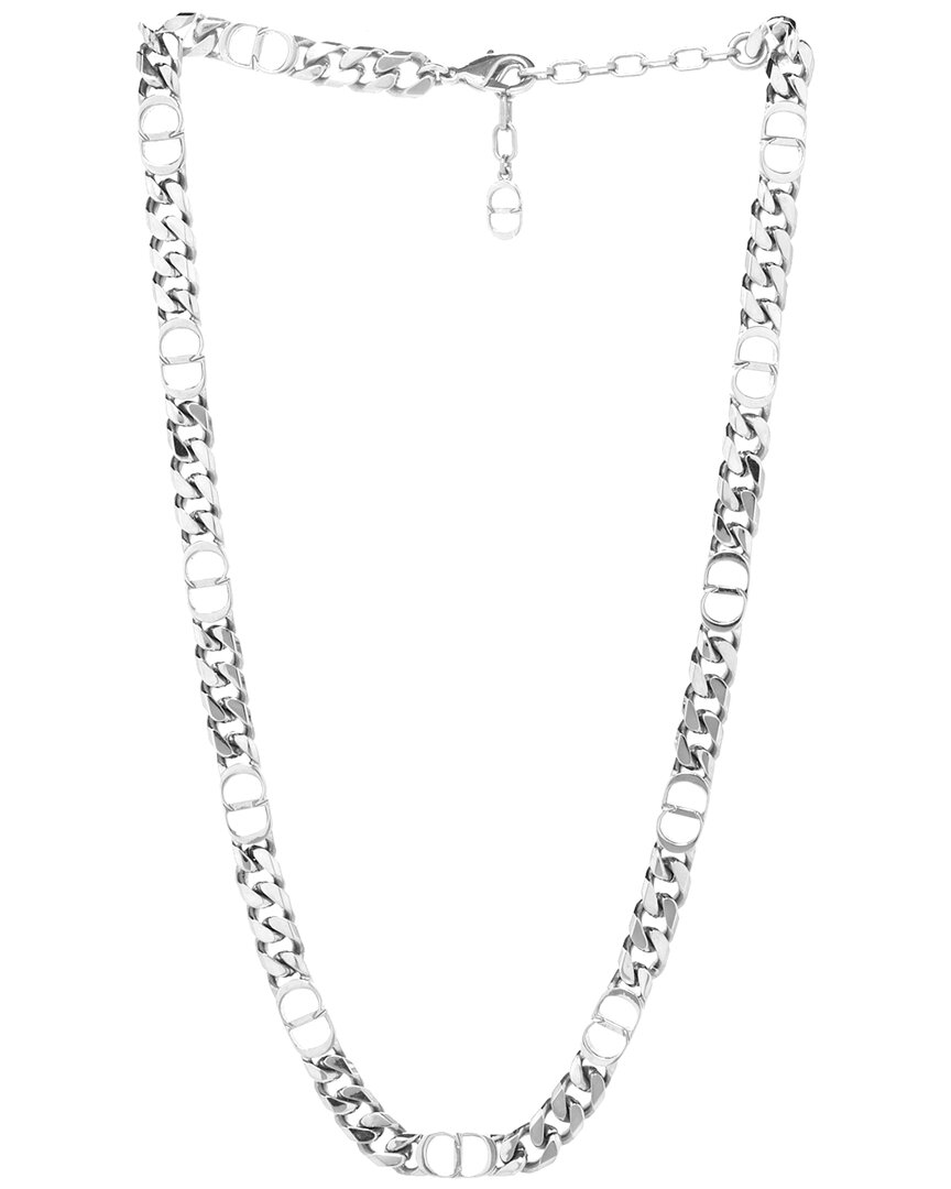Dior Cd Icon Thin Chain Link Necklace (authentic Pre-loved)