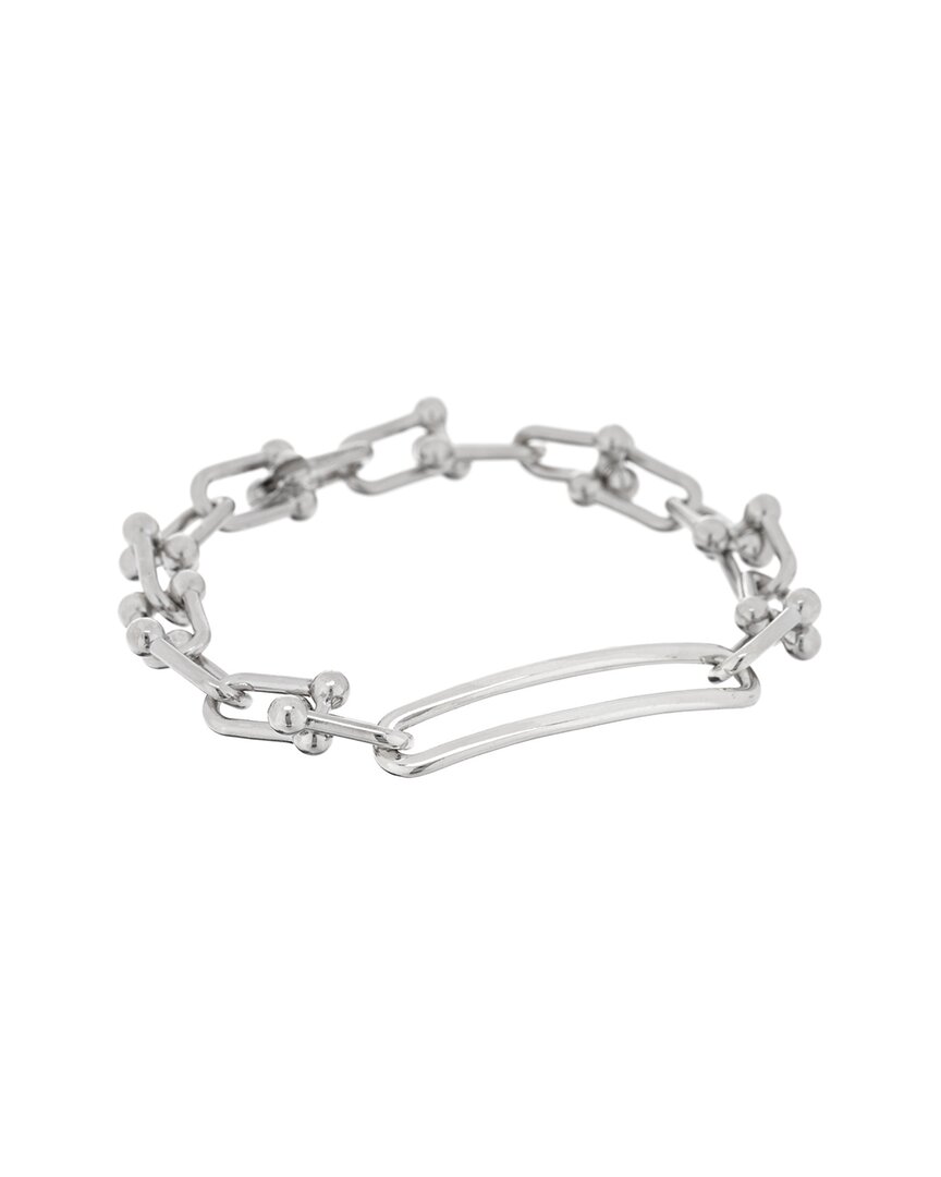 Tiffany & Co . Silver Hardwear Elongated Link Bracelet (authentic Pre-loved)