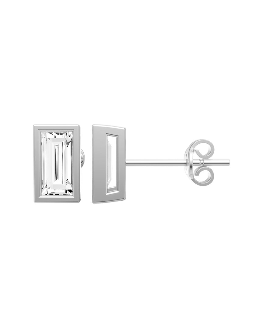 Lab Grown Diamonds 14k 1.00 Ct. Tw. Lab-grown Diamond Earrings In Metallic