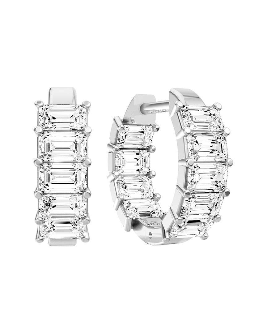 Lab Grown Diamonds 14k 2.00 Ct. Tw. Lab-grown Diamond Earrings In Metallic