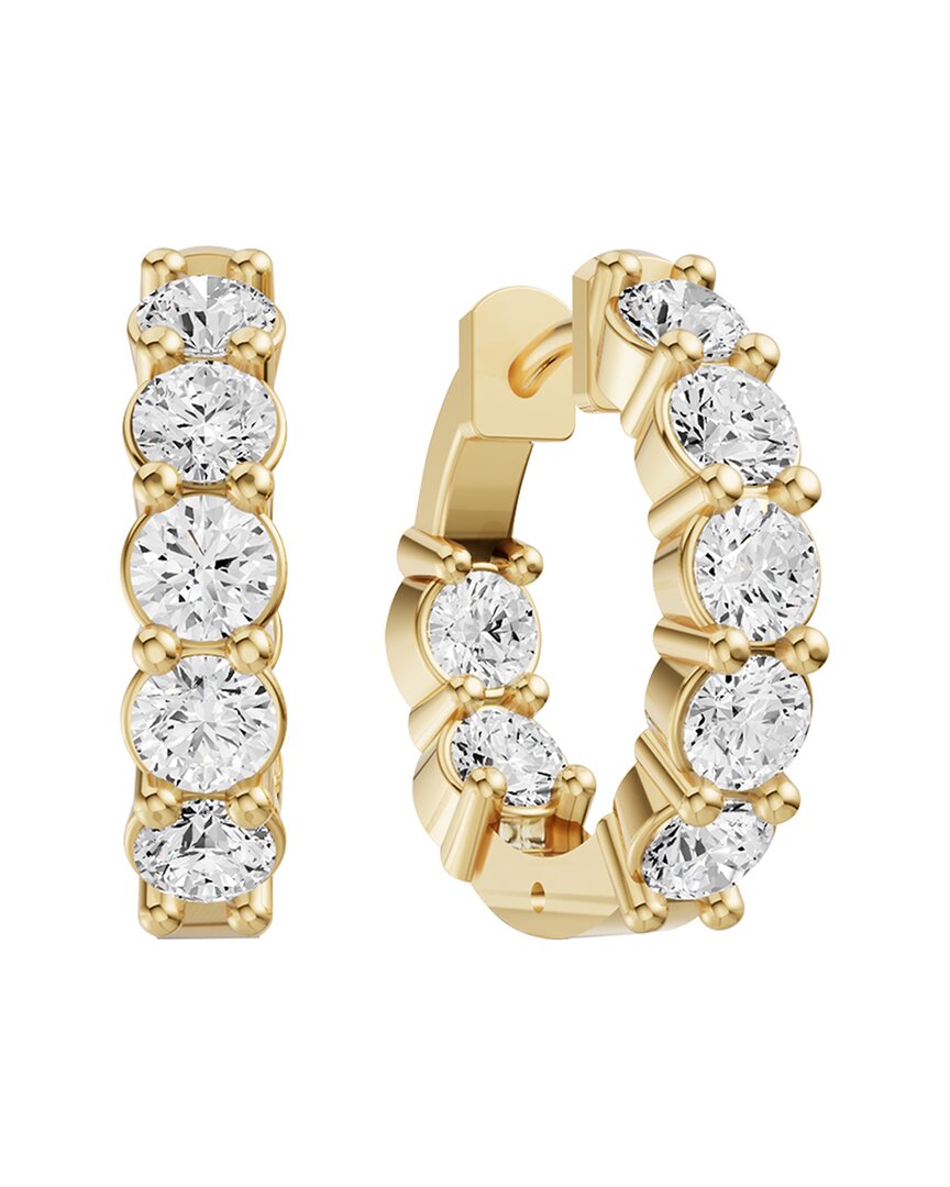 Lab Grown Diamonds 14k 3.00 Ct. Tw. Lab-grown Diamond Earrings In Gold