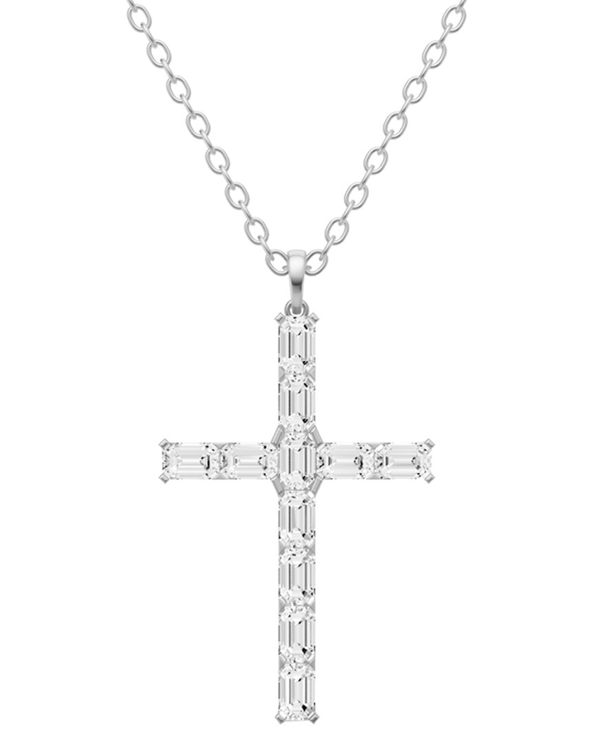 Lab Grown Diamonds 14k 2.00 Ct. Tw. Lab-grown Diamond Necklace In Metallic