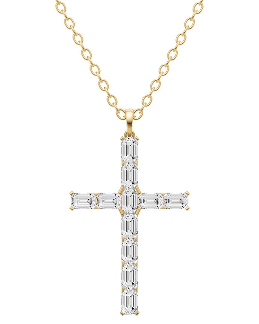 Lab Grown Diamonds 14k 3.00 Ct. Tw. Lab-grown Diamond Necklace In Gold