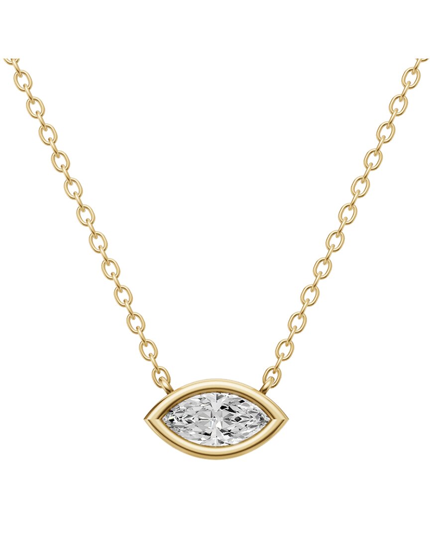 Lab Grown Diamonds 14k 1.00 Ct. Tw. Lab-grown Diamond Necklace In Gold