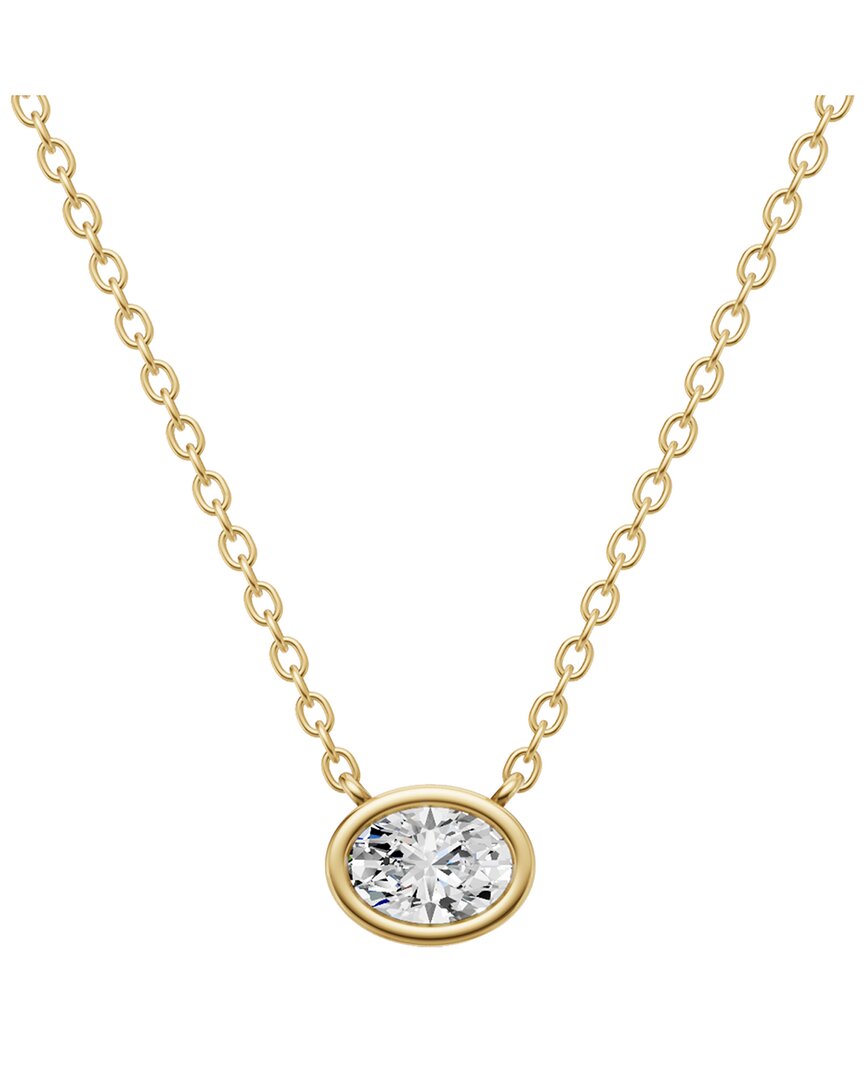Lab Grown Diamonds 14k 0.25 Ct. Tw. Lab-grown Diamond Necklace In Gold