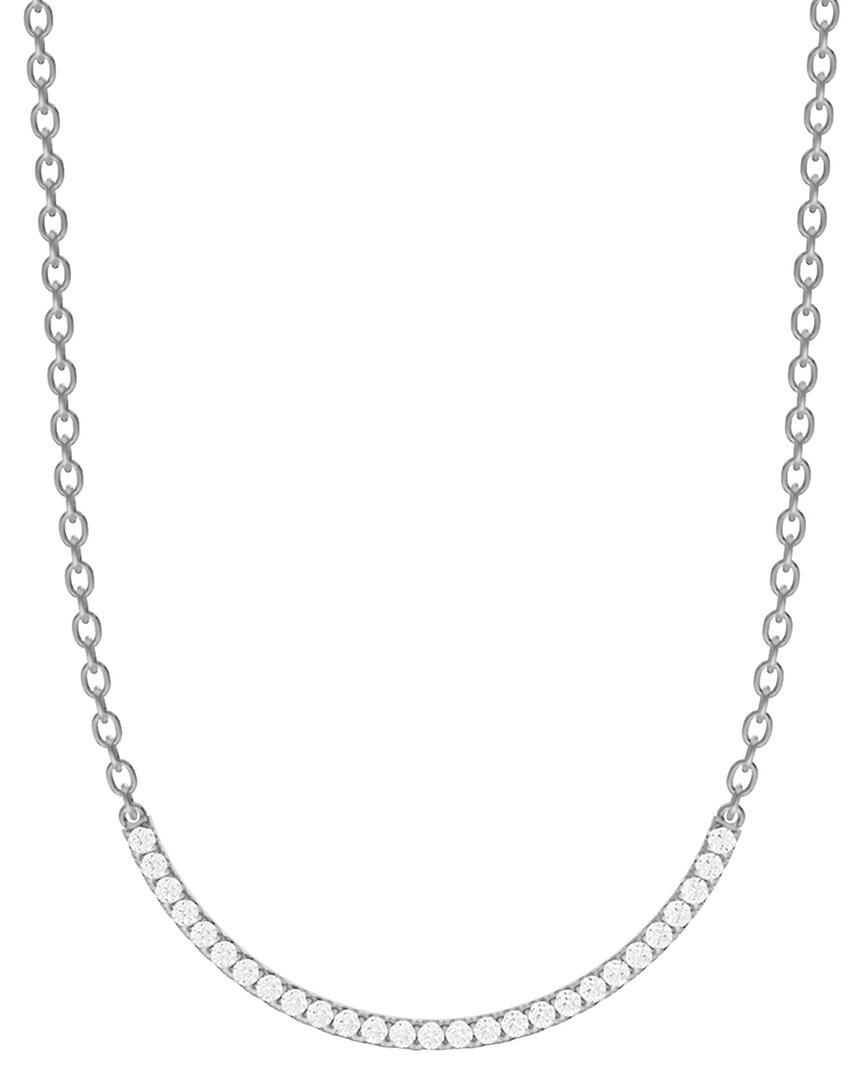 Lab Grown Diamonds 14k 0.25 Ct. Tw. Lab-grown Diamond Necklace In Metallic