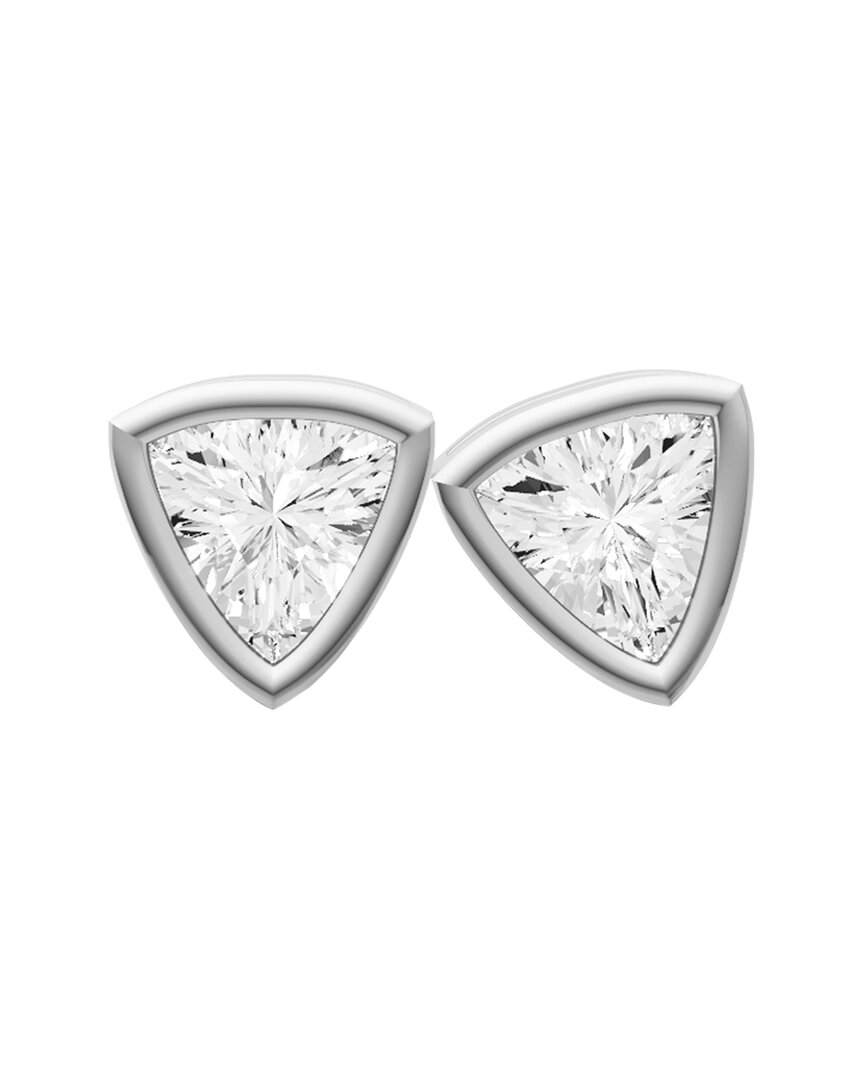 Lab Grown Diamonds 14k 0.75 Ct. Tw. Lab-grown Diamond Earrings In Metallic