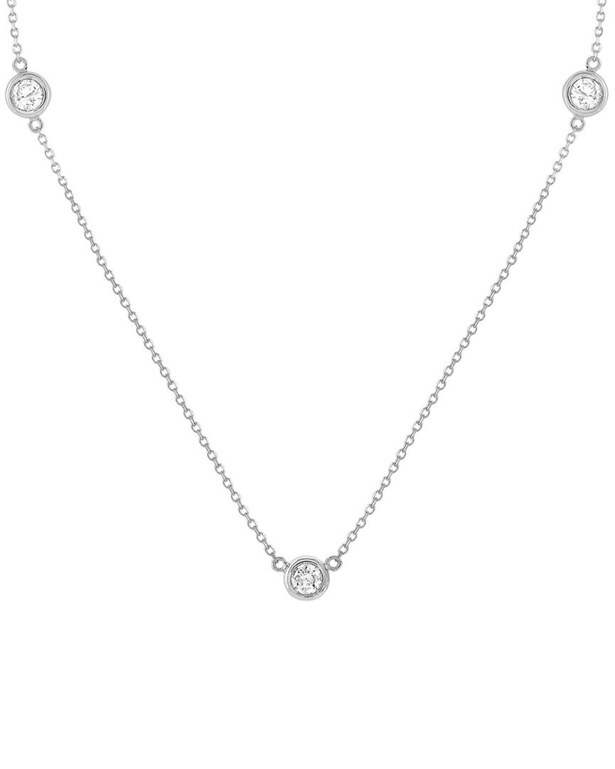 Diamond Select Cuts 14k 0.35 Ct. Tw. Diamond Necklace In Metallic