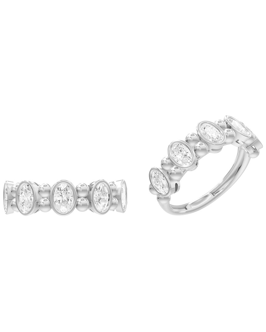 Lab Grown Diamonds Silver 1.00 Ct. Tw. Lab-grown Diamond Ring In Metallic