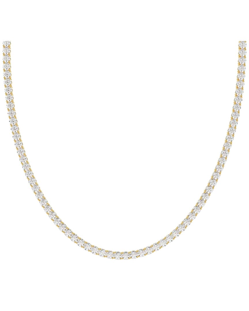 Lab Grown Diamonds 14k 10.00 Ct. Tw. Lab-grown Diamond Necklace In Gold