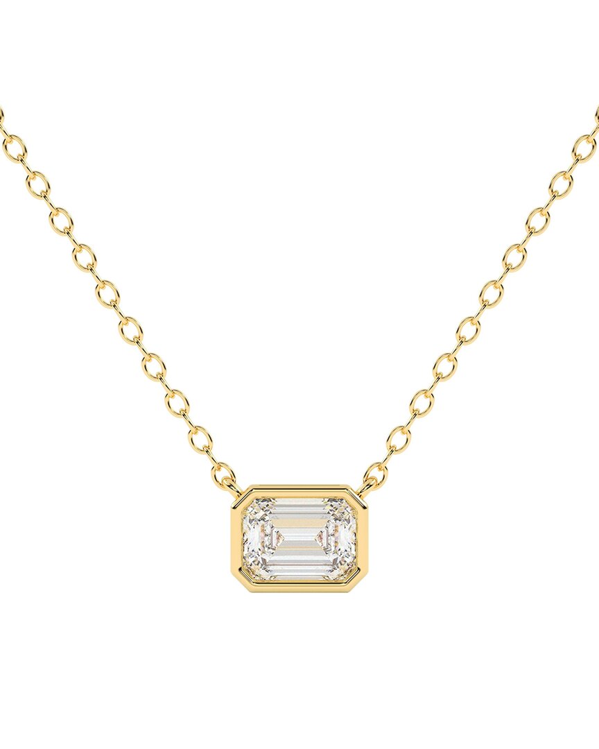 Lab Grown Diamonds 14k 0.50 Ct. Tw. Lab-grown Diamond Necklace In Gold