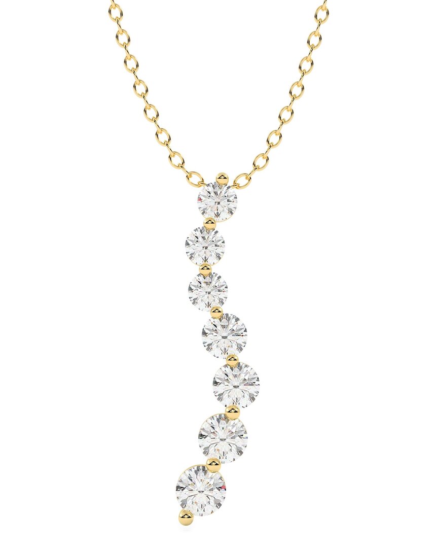 Lab Grown Diamonds 14k 2.00 Ct. Tw. Lab-grown Diamond Necklace In Gold