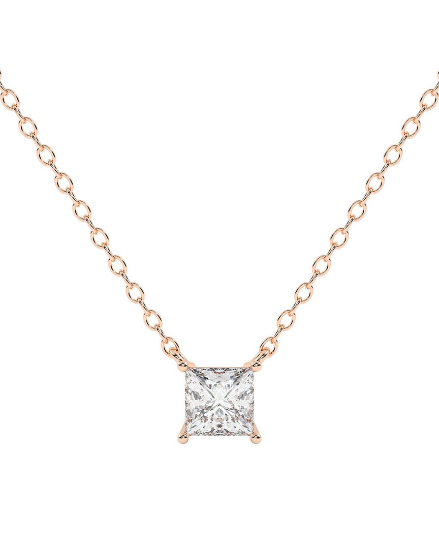 Lab Grown Diamonds 14k 1.00 Ct. Tw. Lab-grown Diamond Necklace In Gold