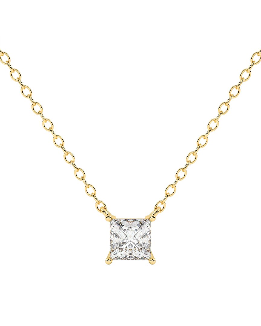 Lab Grown Diamonds Dnu 14k 1.00 Ct. Tw. Lab-grown Diamond Necklace In Gold