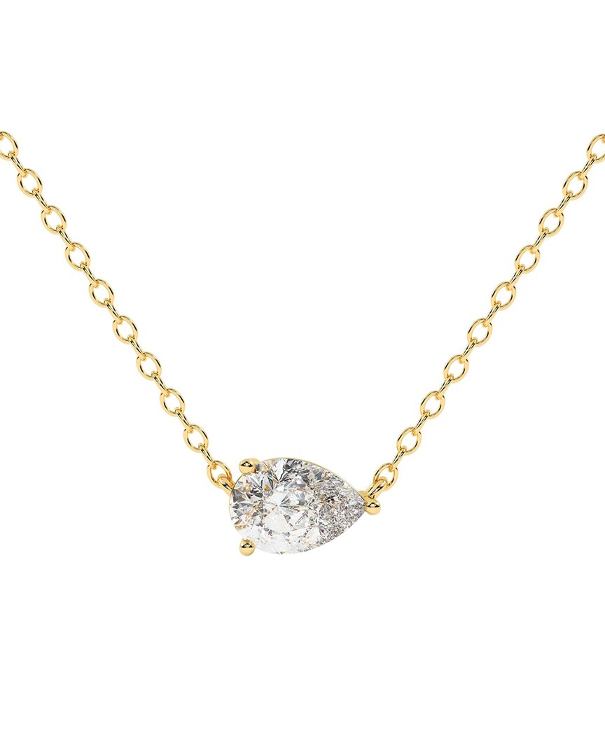 Lab Grown Diamonds 14k 1.00 Ct. Tw. Lab-grown Diamond Necklace In Gold