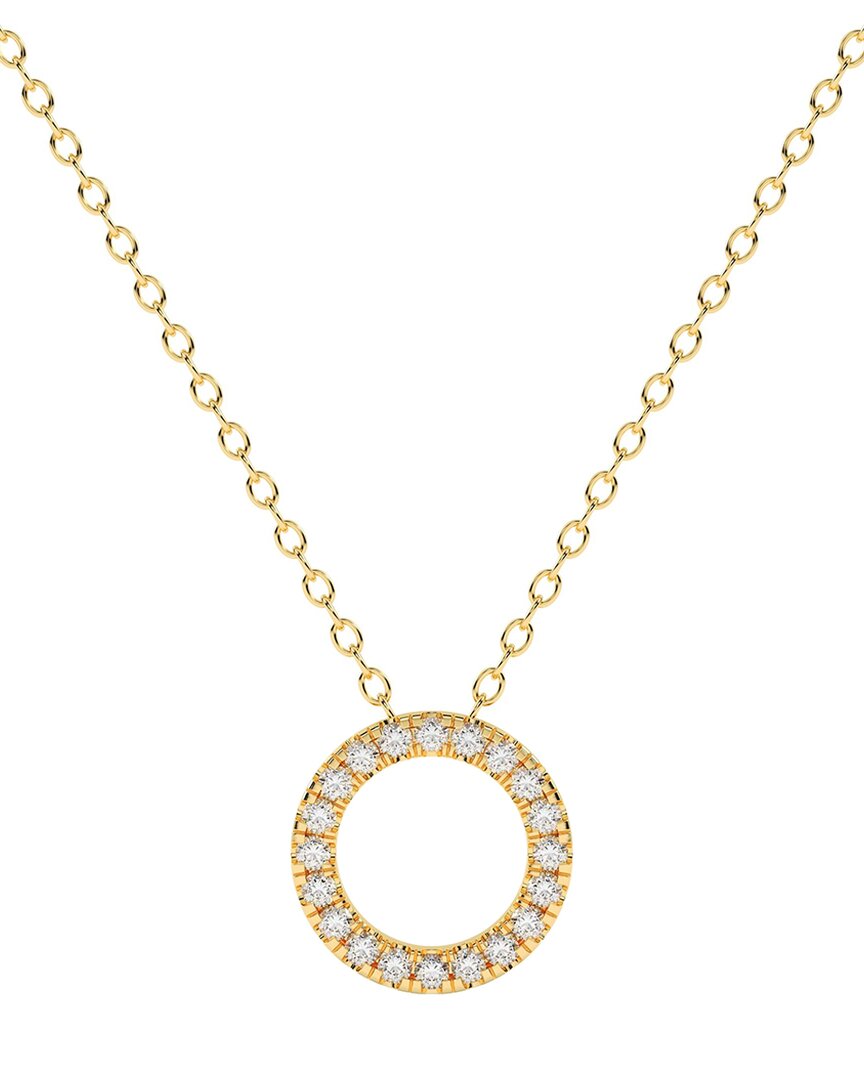 Lab Grown Diamonds 14k 0.50 Ct. Tw. Lab-grown Diamond Necklace In Gold