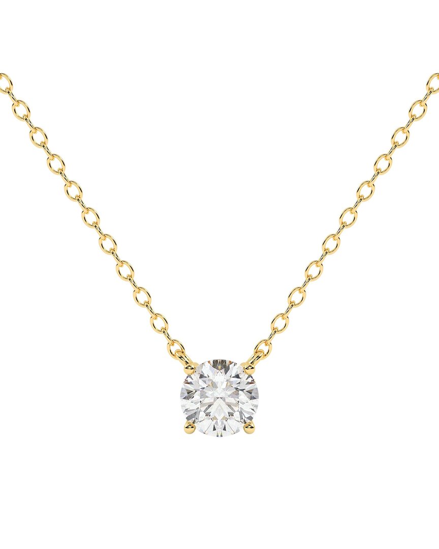 Lab Grown Diamonds 14k 0.50 Ct. Tw. Lab-grown Diamond Necklace In Gold