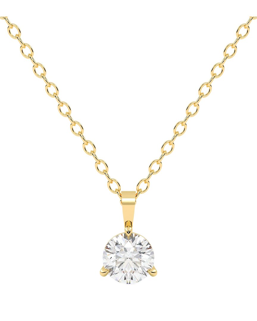 Lab Grown Diamonds 14k 0.33 Ct. Tw. Lab-grown Diamond Necklace In Gold