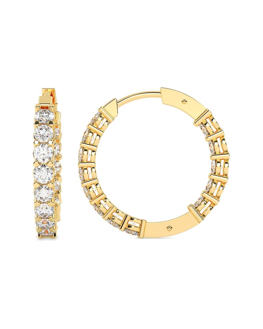 Lab Grown Diamonds 14k 10.00 Ct. Tw. Lab-grown Diamond Earrings In Gold