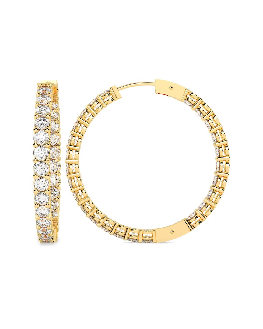 Lab Grown Diamonds 14k 10.00 Ct. Tw. Lab-grown Diamond Earrings In Gold