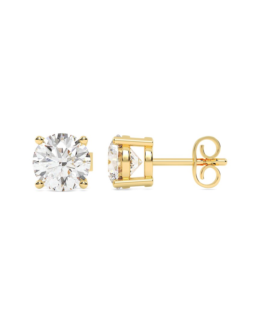 Lab Grown Diamonds 14k 8.00 Ct. Tw. Lab-grown Diamond Earrings In Brown