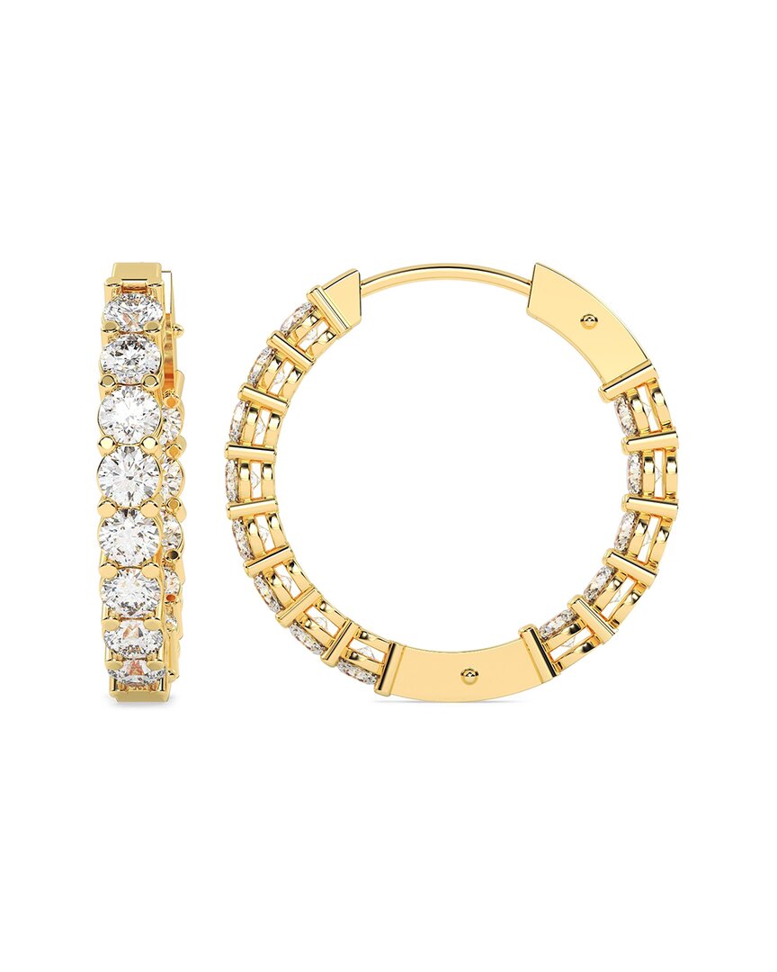 Lab Grown Diamonds 14k 4.00 Ct. Tw. Lab-grown Diamond Earrings In Gold