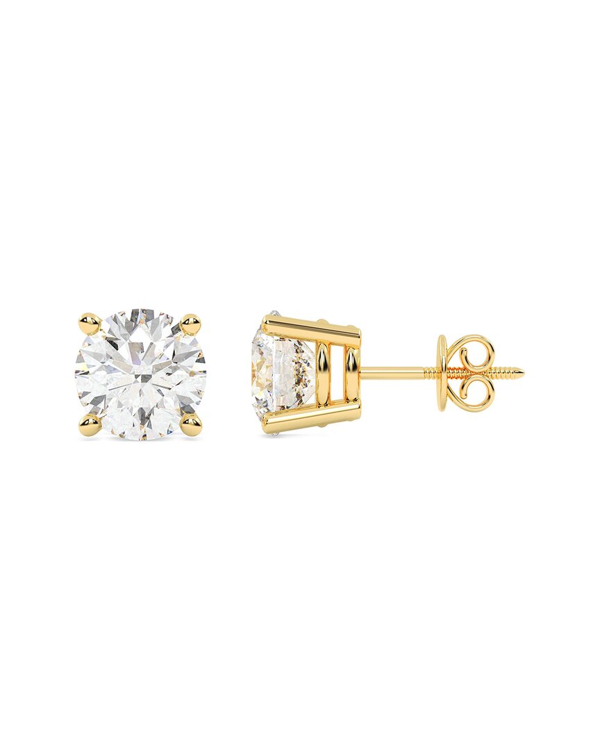 Lab Grown Diamonds 14k 4.00 Ct. Tw. Lab-grown Diamond Earrings In Gold