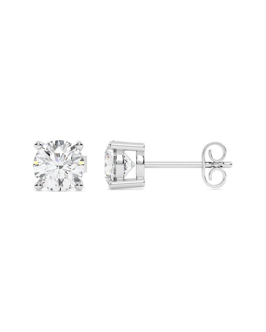 Lab Grown Diamonds 14k 2.50 Ct. Tw. Lab-grown Diamond Earrings In Metallic
