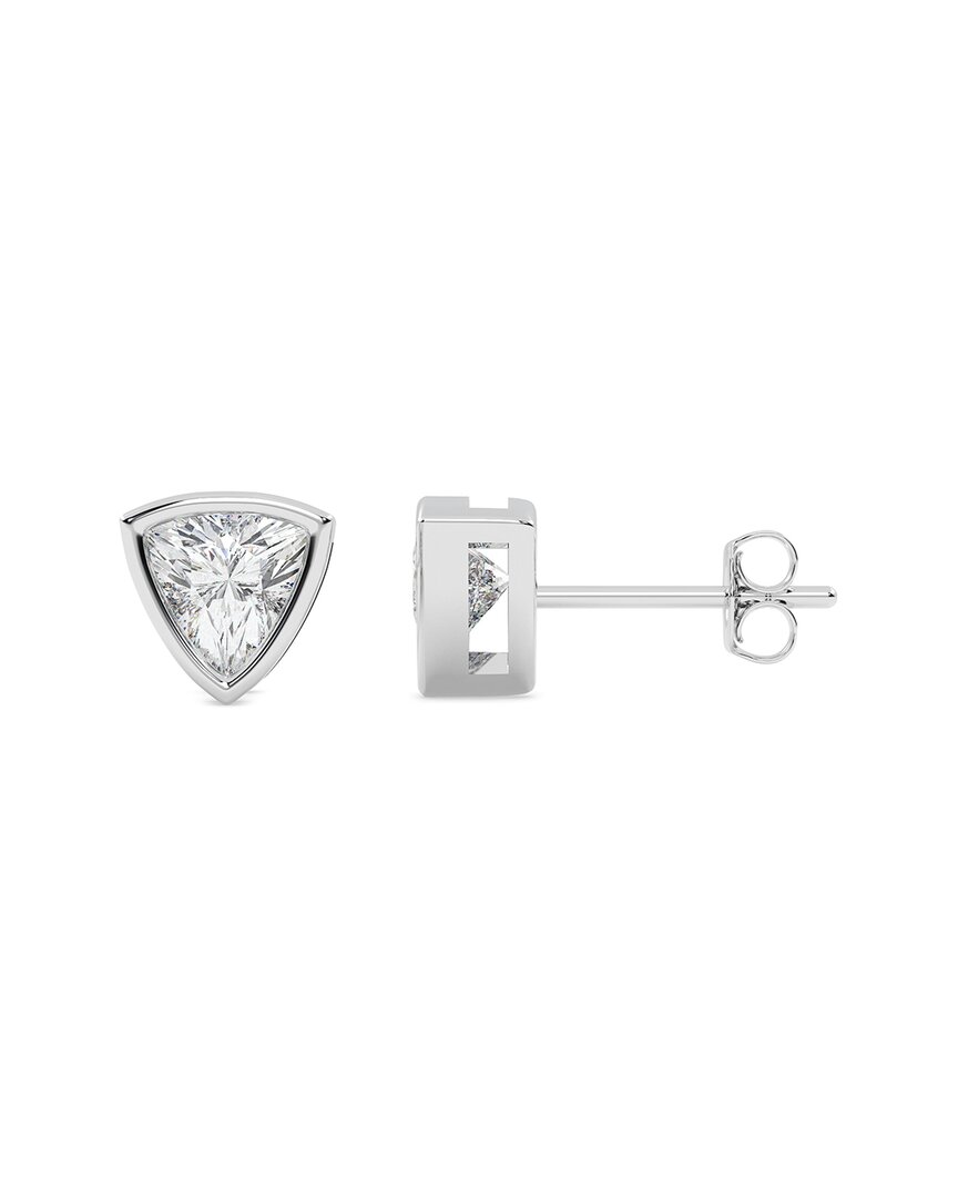 Lab Grown Diamonds 14k 0.75 Ct. Tw. Lab-grown Diamond Earrings In Metallic
