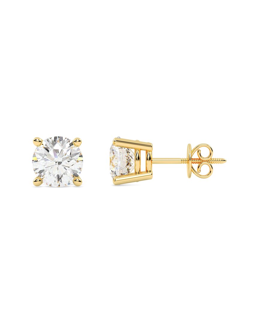 Lab Grown Diamonds 14k 2.50 Ct. Tw. Lab-grown Diamond Earrings In Gold