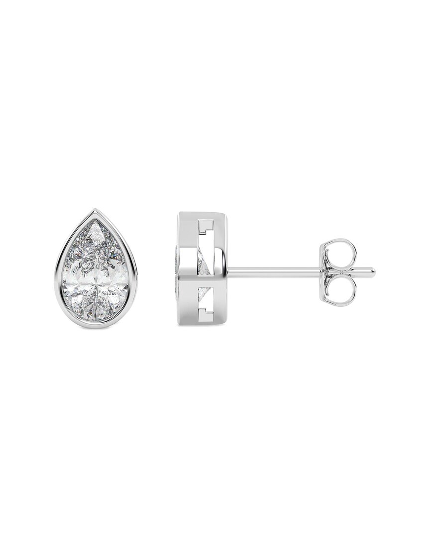 Lab Grown Diamonds 14k 0.75 Ct. Tw. Lab-grown Diamond Earrings In Metallic