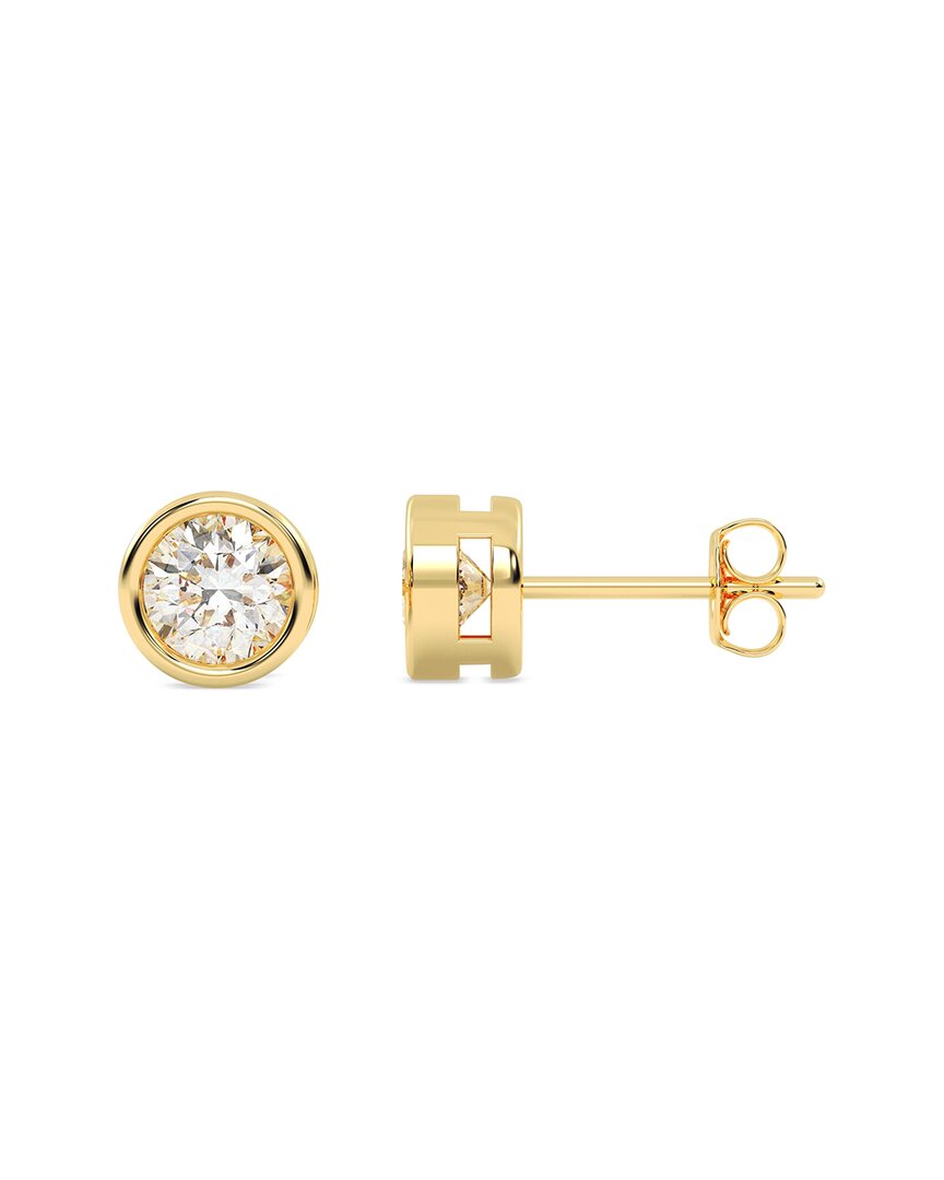 Lab Grown Diamonds 14k 1.00 Ct. Tw. Lab-grown Diamond Earrings In Gold
