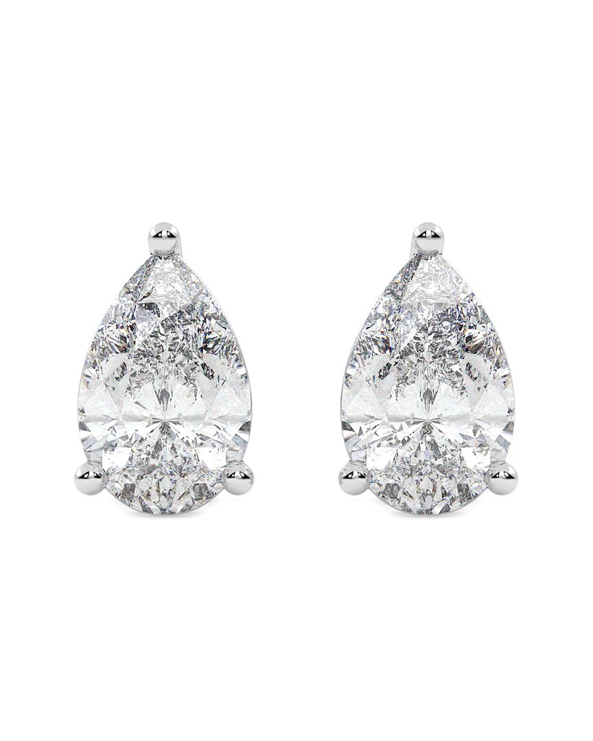 Lab Grown Diamonds 14k 0.50 Ct. Tw. Lab Grown Diamond Earrings In White