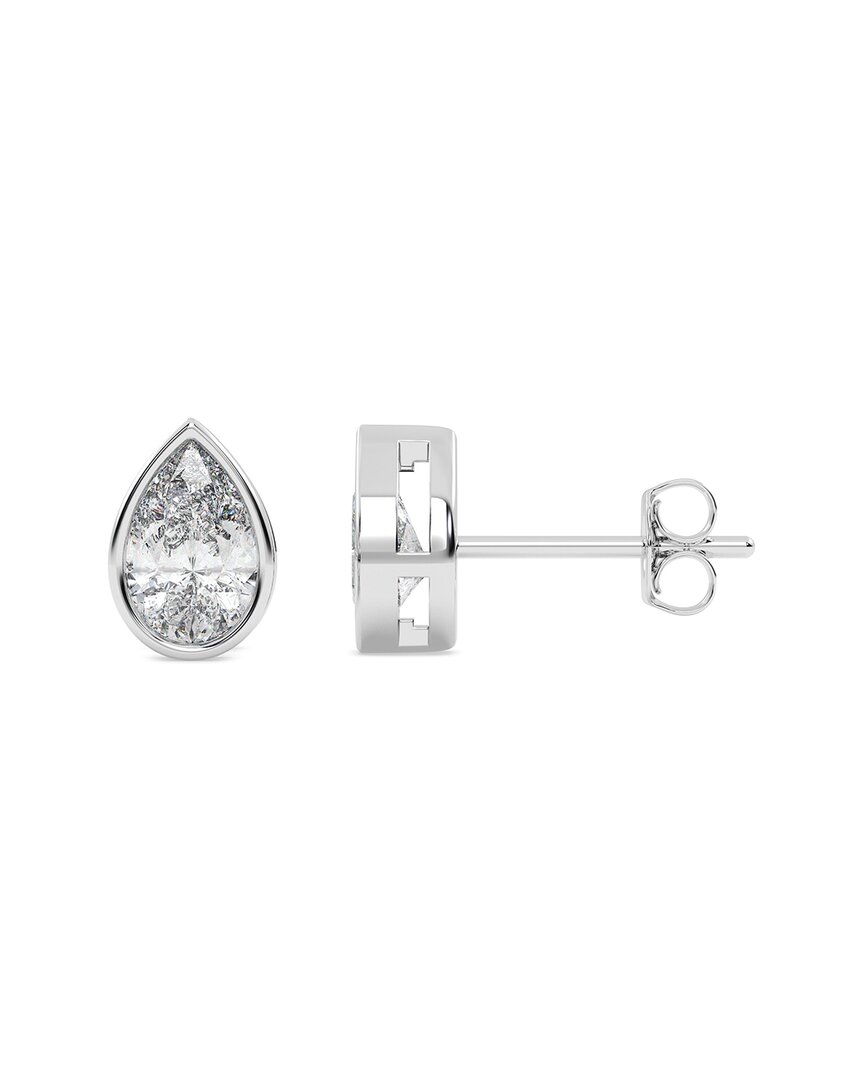 Lab Grown Diamonds 14k 0.25 Ct. Tw. Lab-grown Diamond Earrings In Brown