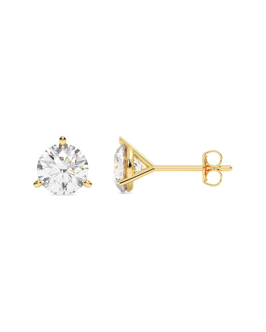 Lab Grown Diamonds 14k 1.25 Ct. Tw. Lab-grown Diamond Earrings In Gold