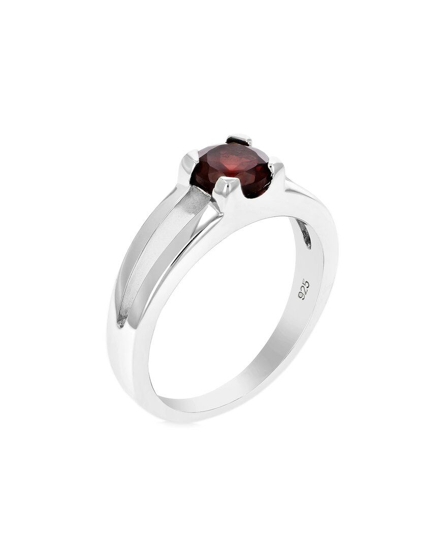 Gemstones Silver 0.60 Ct. Tw. Garnet Ring In Silver