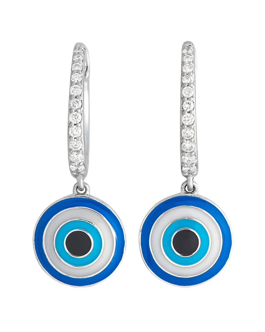 Diamond Select Cuts 14k 0.22 Ct. Tw. Diamond Evil Eye Drop Earrings