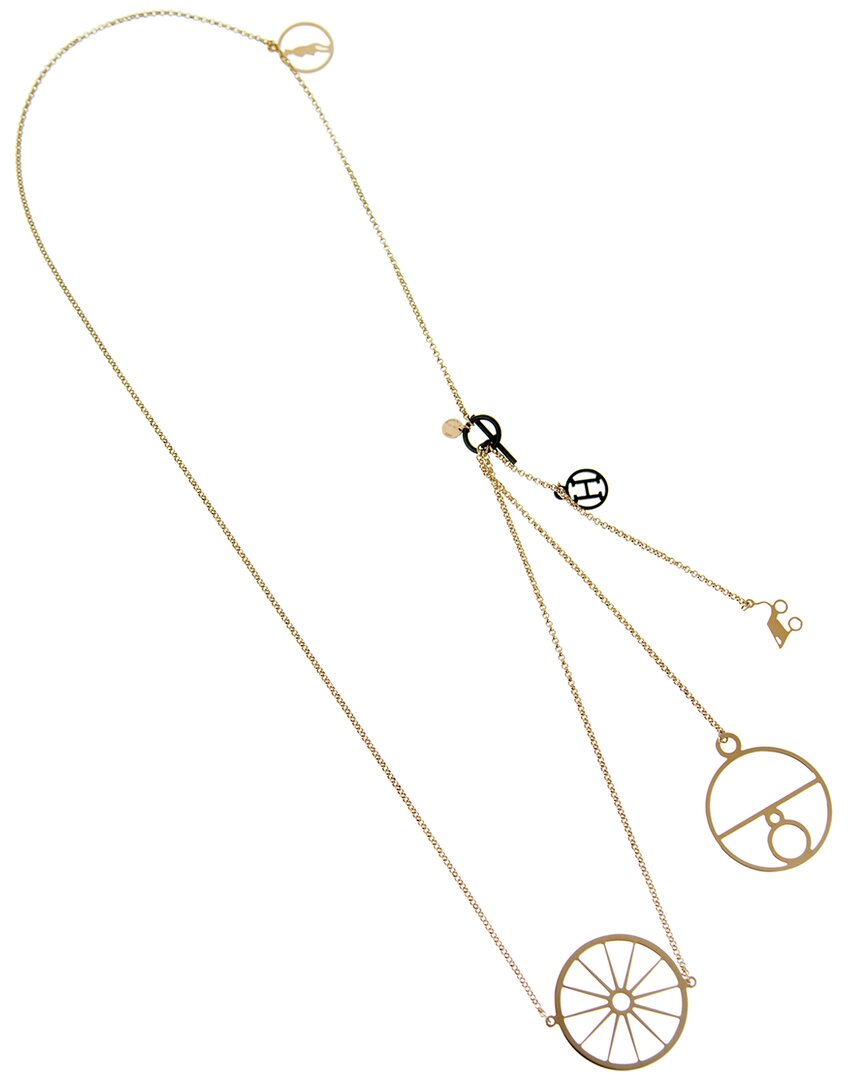 Hermes Long Rose Gold Chain Necklace