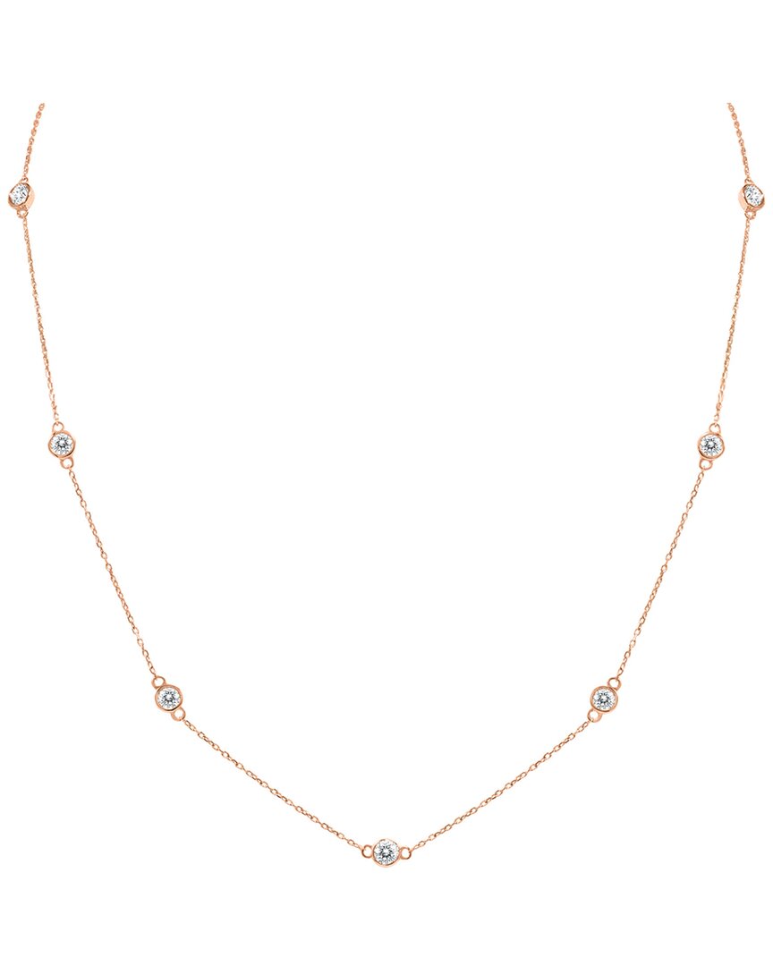 Diamond Select Cuts 14k Rose Gold 1.50 Ct. Tw. Diamond Necklace