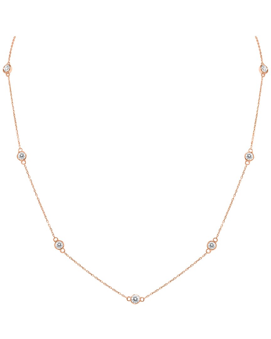 Diamond Select Cuts 14k Rose Gold 1.50 Ct. Tw. Diamond Necklace