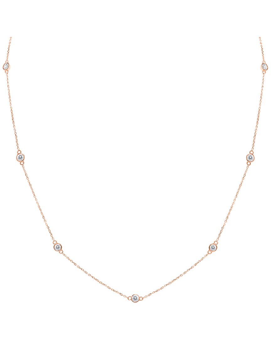 Diamond Select Cuts 14k Rose Gold 1.00 Ct. Tw. Diamond Necklace