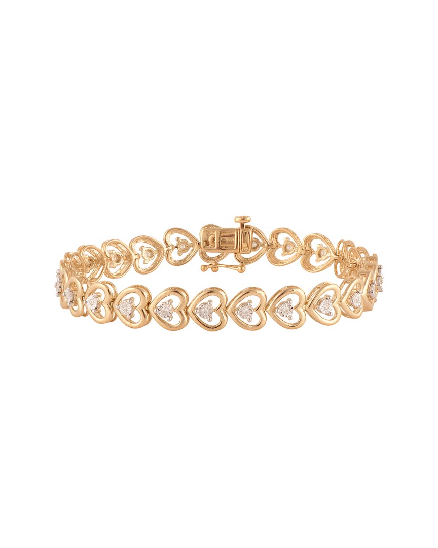 Lab Grown Diamonds Plated Silver 0.25 Ct. Tw. Lab-grown Diamond Bracelet
